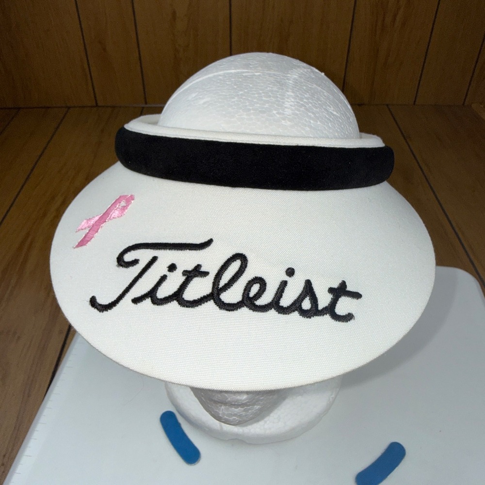 VTG Titleist Texace Golf Visor Pink Ribbon Breast Cancer Awareness Made in USA